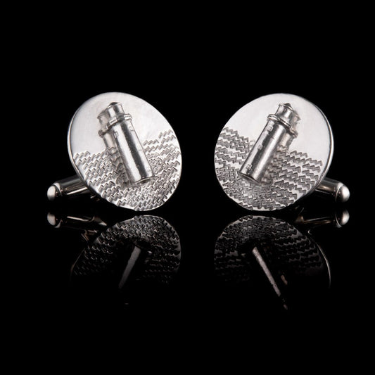 Fanad Lighthouse Silver Cufflinks - Commission - NI Silver