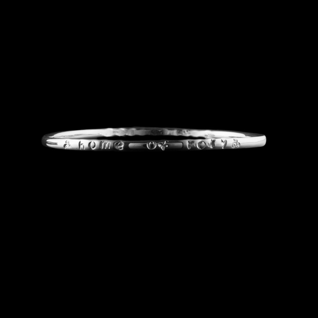 Home of Rory - Holywood Silver Bangle - NI Silver