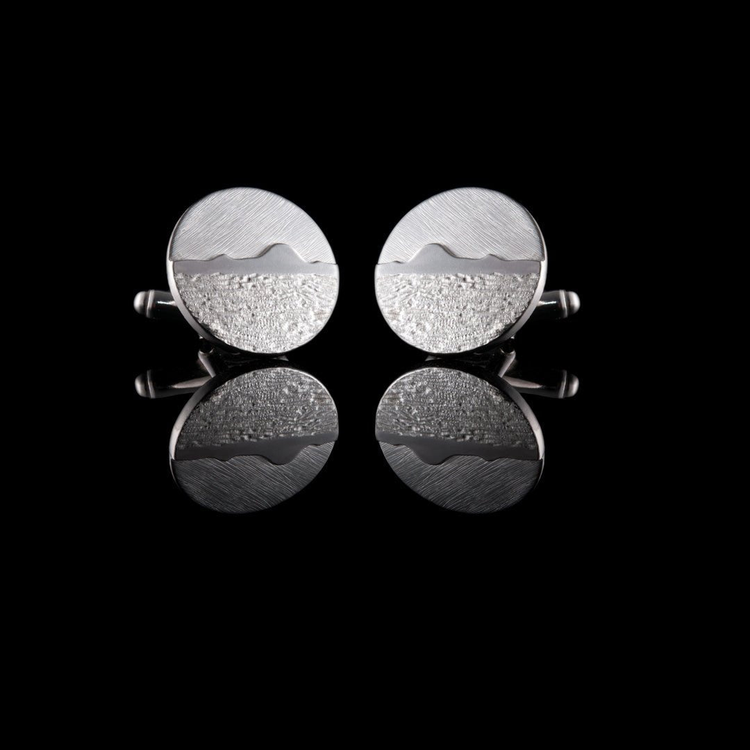 Mourne Mountain Silver Cufflinks - Commission - NI Silver