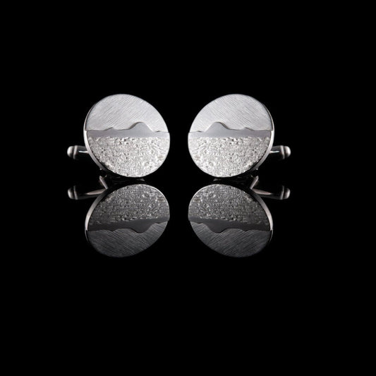 Mourne Mountain Silver Cufflinks - Commission - NI Silver