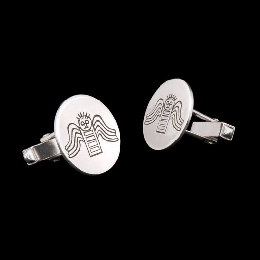 County Donegal Angel Silver cufflinks by NI Silver Jewellery