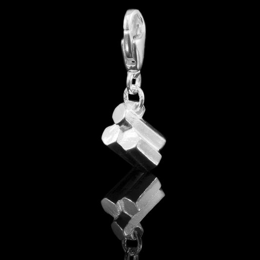 Sterling Silver 925 Hallmarked Giant's Causeway Charm for bracelet. Compatible with most European Charm Bracelets.