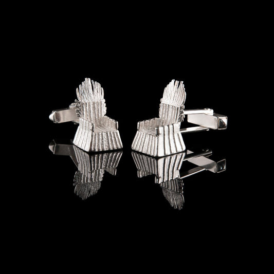 NI Throne Silver Cufflinks are a real statement. Made from solid 925 sterling silver they could have been Finn McCool's throne when he was living at the Giant's Causeway.