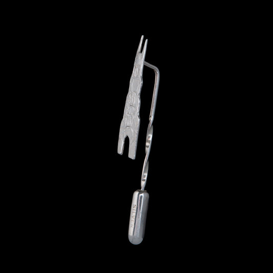 Queen's University Belfast Graduation Gift Idea, a silver lapel pin of the central part of the famous Lanyon building, made by NI Silver.