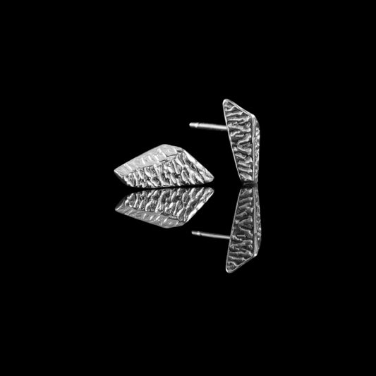 Titanic Belfast Silver Earrings UK, solid sliver earrings representing the amazing Titanic Belfast Visitors Centre. Silver Stud earrings.