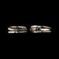 Bespoke Wedding Rings with Sapphires, Diamonds and Ogham - Love