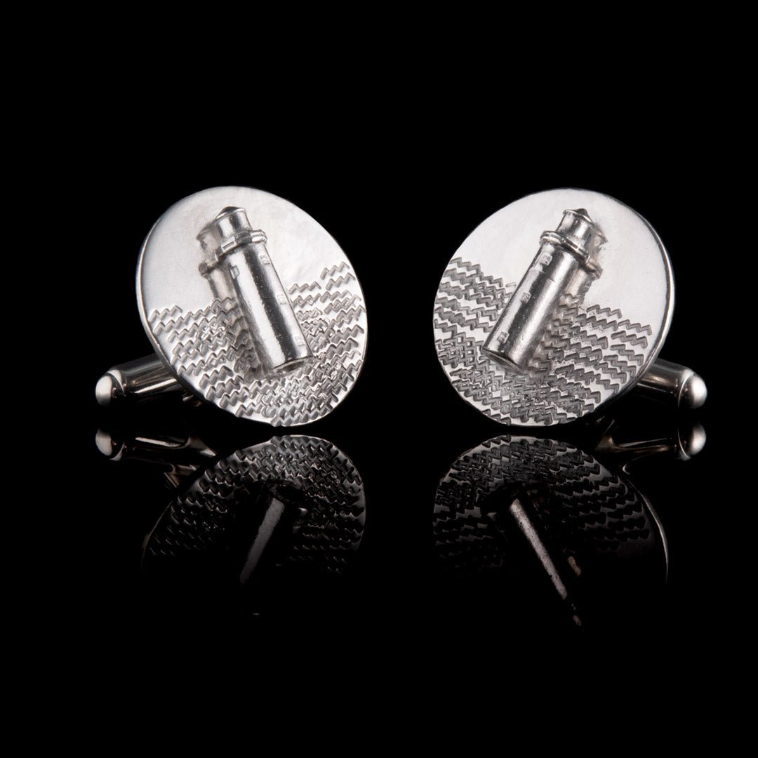 Fanad Lighthouse Silver Cufflinks - Commission - NI Silver