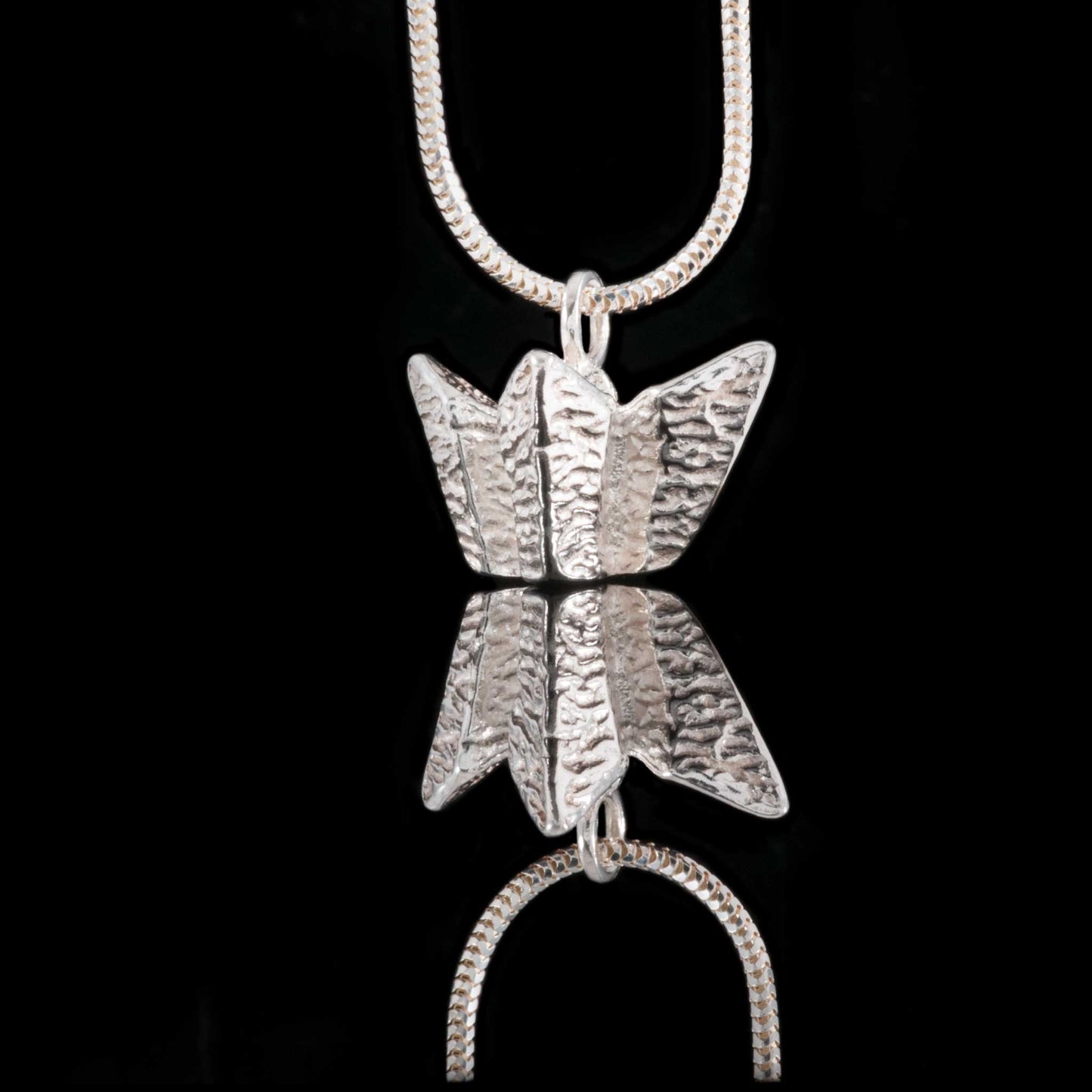 Titanic Belfast Silver Necklace - Our Northern Irish Jewellery Designer created this necklace to be half of the Titanic Visitor's Centre.  Solid sterling silver its rear flat edge sits against the skin.