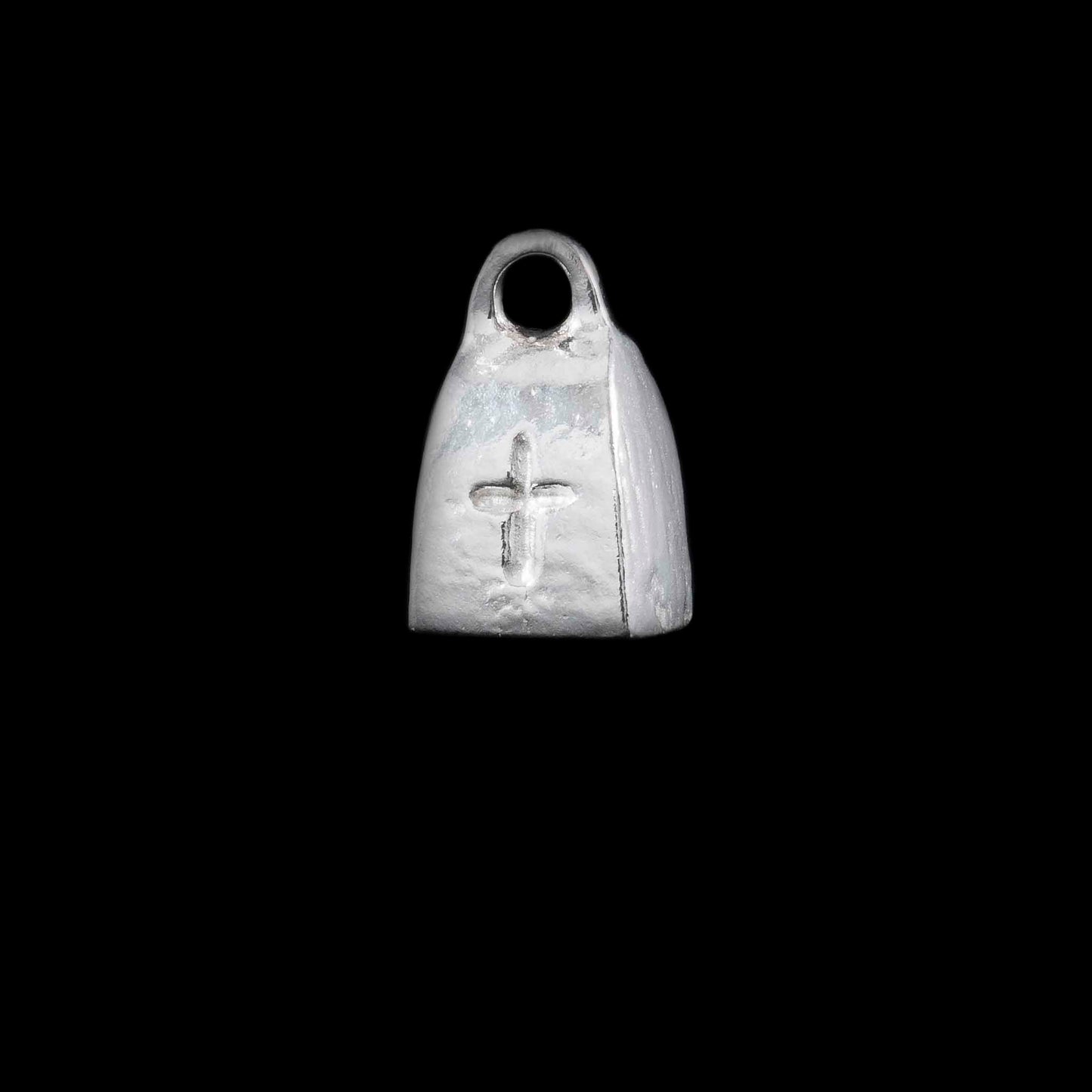 Bangor Bell Silver Charm - Saint Comgall made of sterling 925 UK silver charm and is inspired by Bangor Abbey's bell.  St Comgall founded a monastery on the site in c.558.