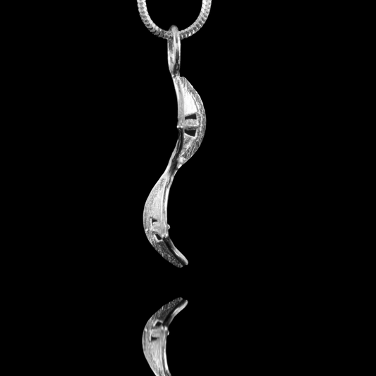 Peace Bridge Necklace Derry Londonderry Tourist attraction 925 Sterling Silver Derry / Londonderry bridge. Ruth McEwan-Lyon bespoke jewellery maker near Belfast Northern Ireland. Northern Irish jewelry designer.