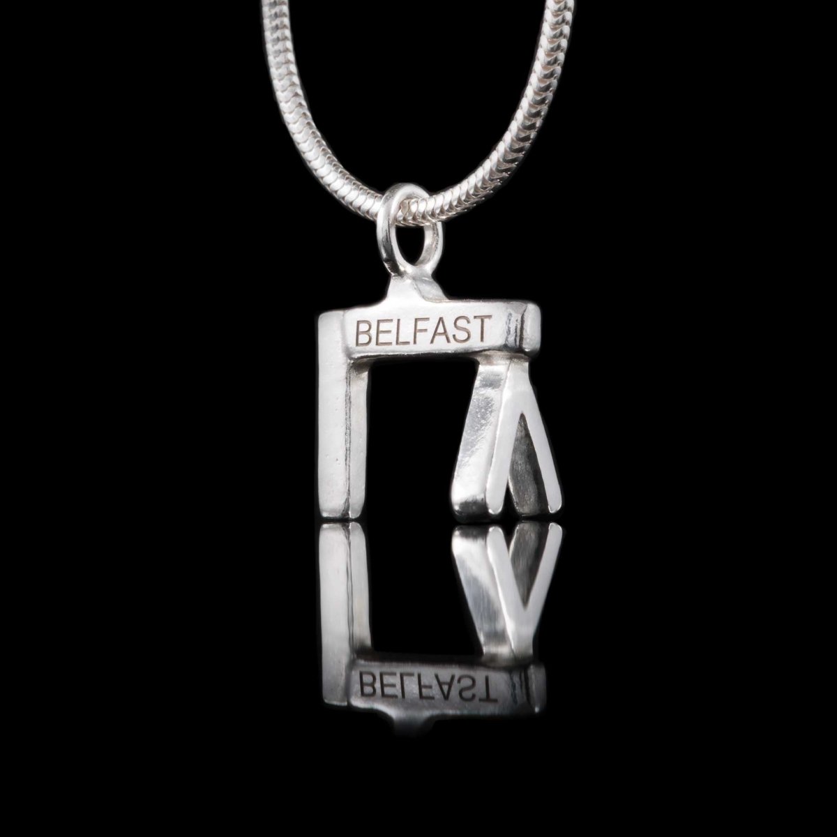 Belfast Crane Necklace - NI Silver