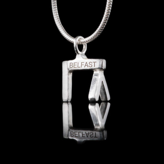 Belfast Crane Necklace - NI Silver