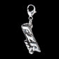 Motorcycle/Racetrack Charm - NI Silver