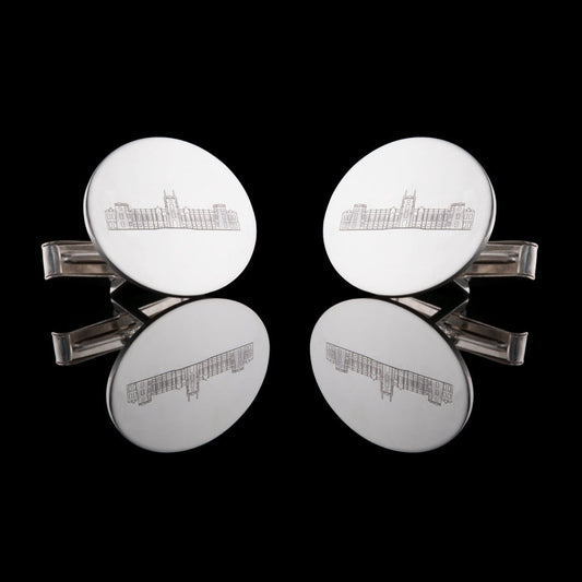 Queen's University Cufflinks - NI Silver